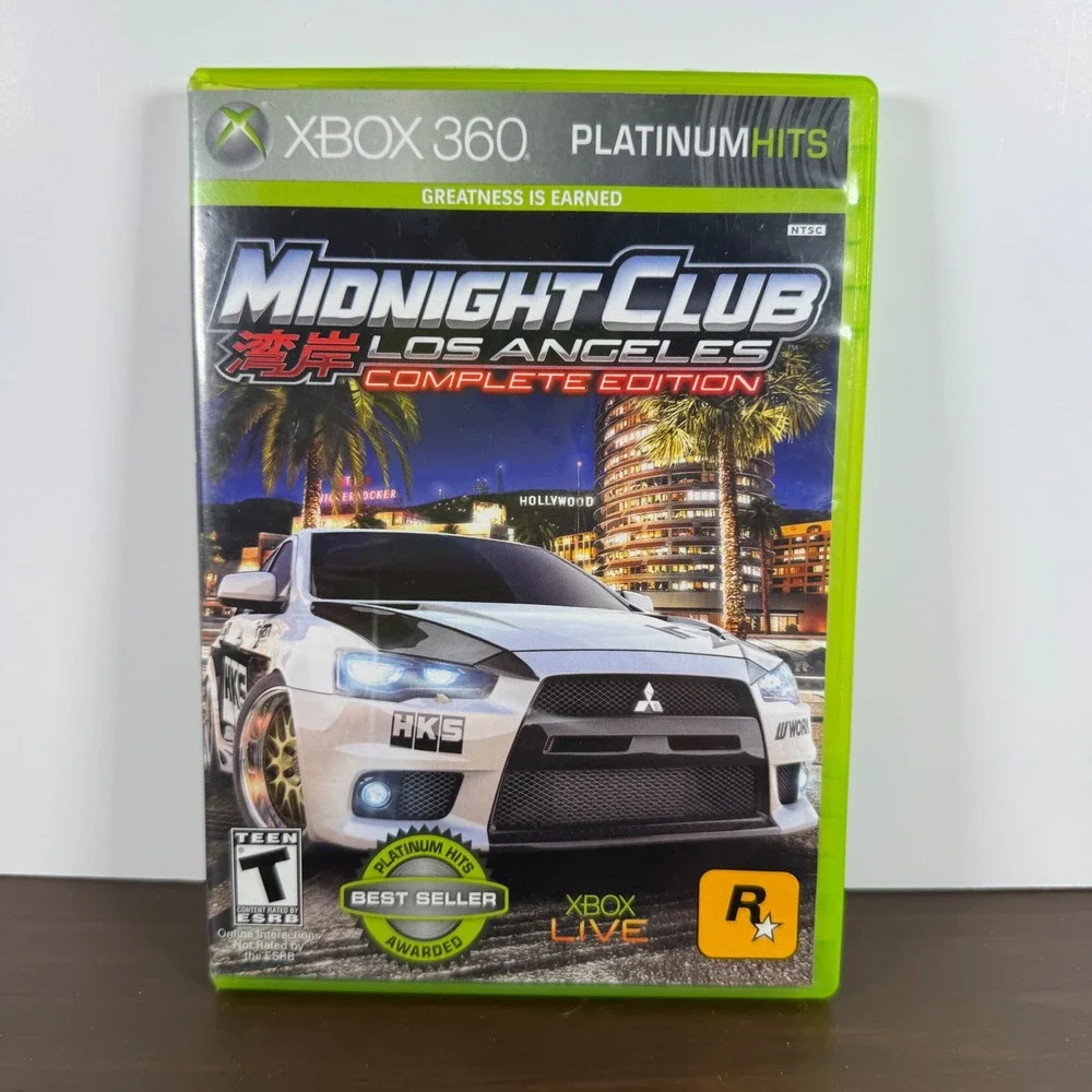 Xbox 360‎ Midnight Club Los Angeles Complete Edition Platinum Hits Rockstar Used